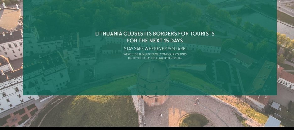  Lithuania closes borders for 15 days due to COVID-19