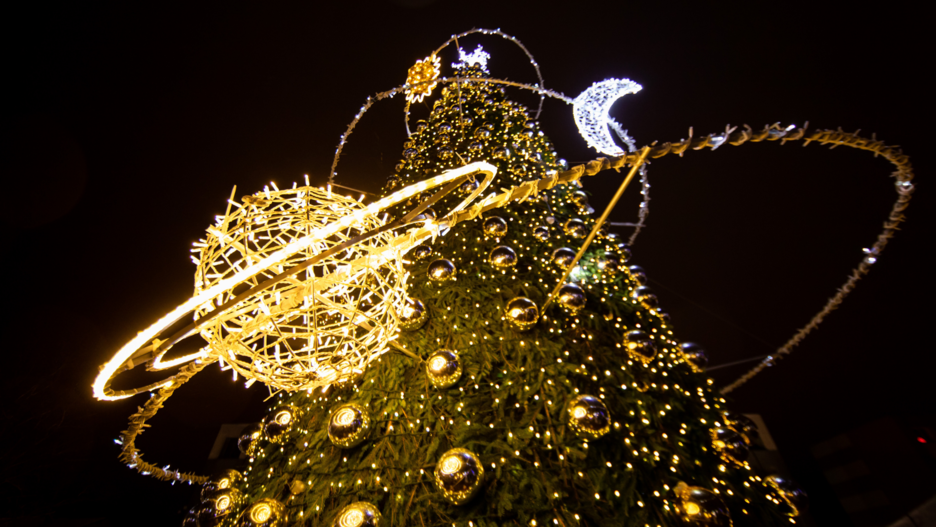 Įžiebtos dangiškos Kalėdos Molėtuose