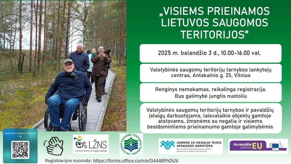 „Visiems prieinamos Lietuvos saugomos teritorijos"