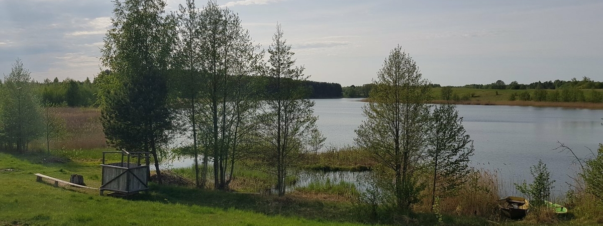 Miejsce do kąpieli - jezioro Krakavas, wieś Žaugėdų.