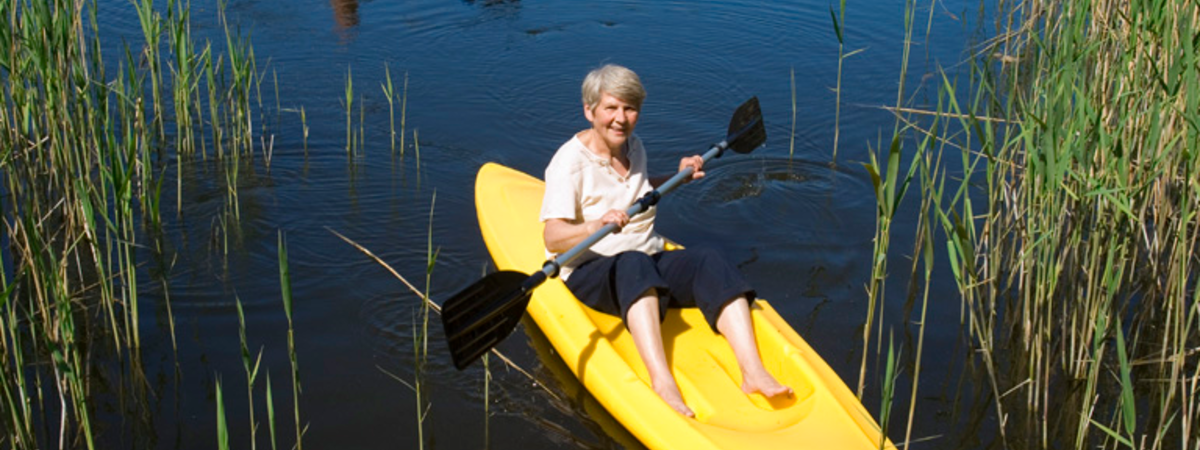 Kajak- und Bootsverleih am See Galuonai