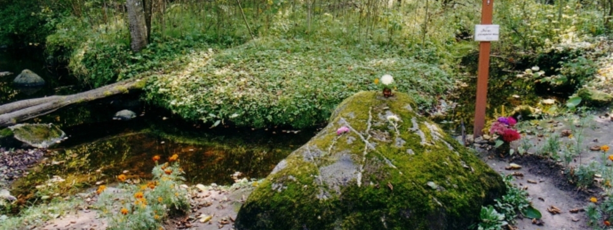 Stein und Springquelle in Skudutiškis